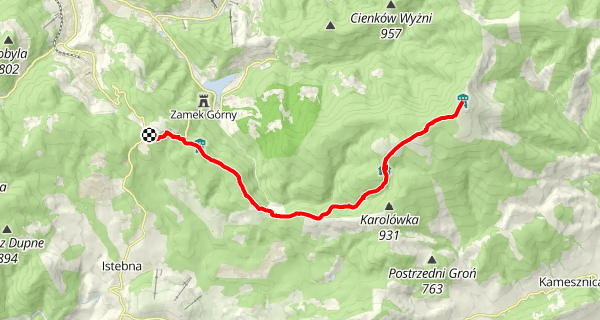 Szlak z Przełęczy Kubalonka na Baranią Górę