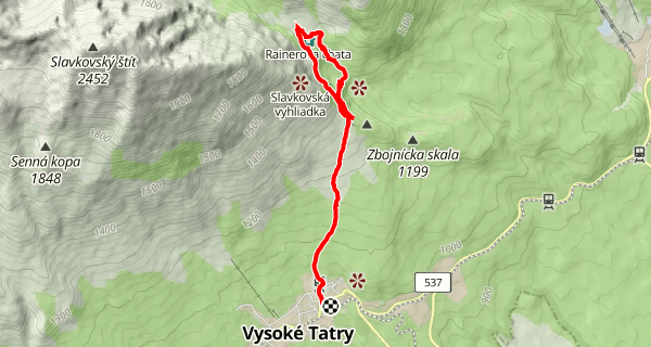 Szlak ze Starego Smokovca