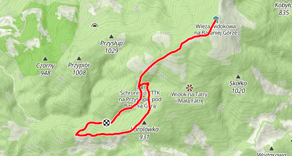 Szlak z Czarnej Wisełki na Baranią Górę