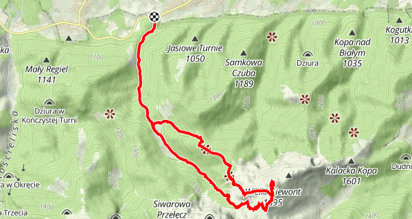Szlak z Zakopanego na Wielki Giewont