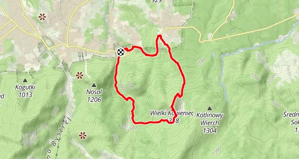 Szlak z Jaszczurówki na Wielki Kopieniec