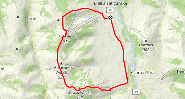 Szlak z Białki Tatrzańskiej na Wysoki Wierch