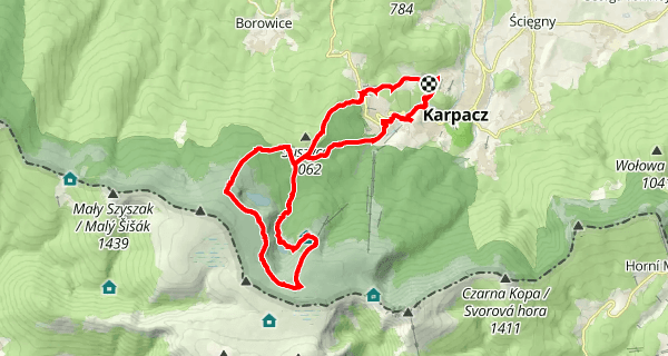 Szlak z Karpacza przez Kopę nad Moreną