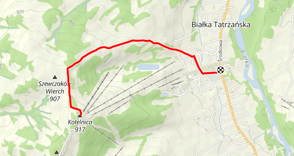 Szlak z Białki Tatrzańskiej na Kotelnicę
