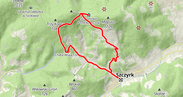Szlak ze Szczyrku do Schroniska PTTK Klimczok