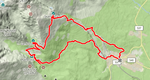 Szlak z Tatranskej Lomnicy do Zamkovského chaty