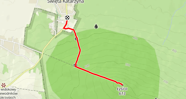 Szlak ze Świętej Katarzyny na Łysicę